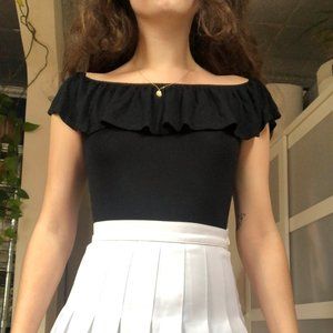 Out from Under Black Off the shoulder Bodysuit